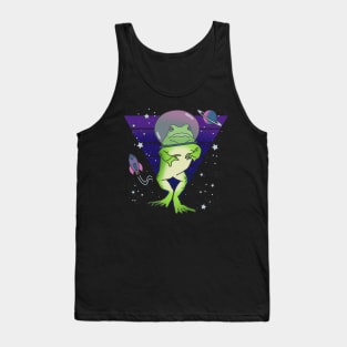 Frog Astronaut Doodle Frog in space Tank Top